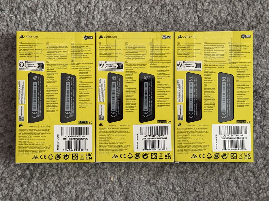 RAM памет Corsair Vengeance DDR5 128GB (2×64GB),6400MHz,CL42,Intel XMP