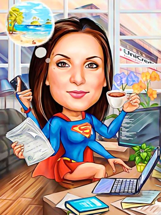 Перфектният подарък за всеки повод- Карикатура за жена