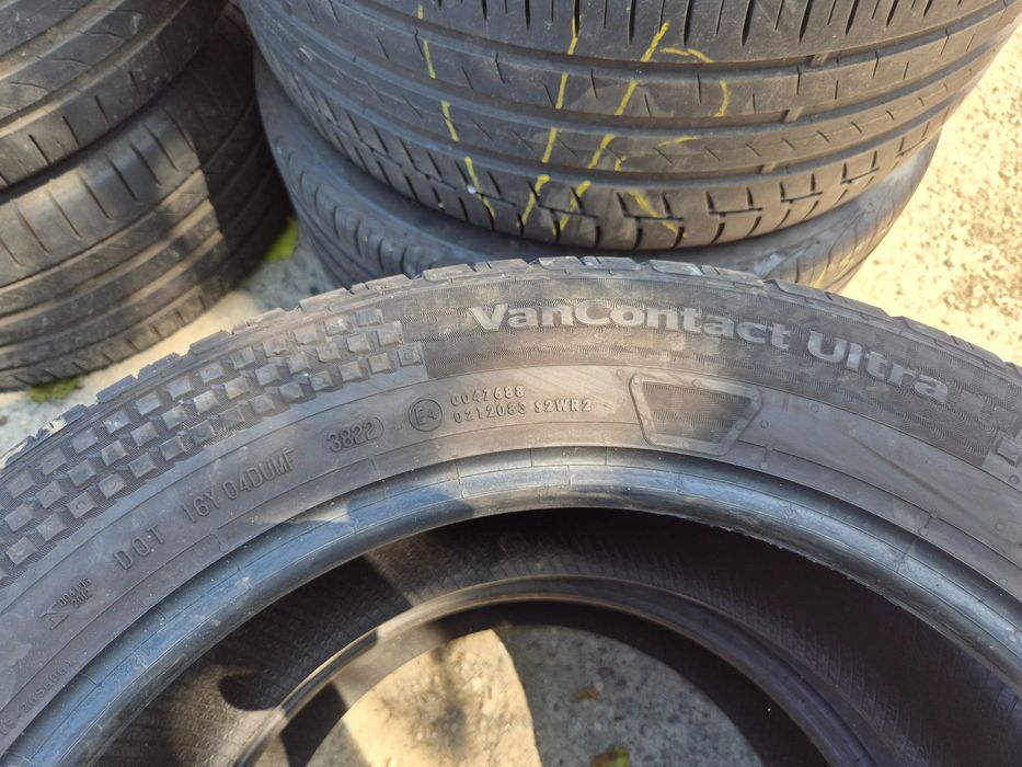 2 Anvelope de VARA - 225/55/17C - Continental VAN Contact Ultra - APP NOI - DOT 2022 !