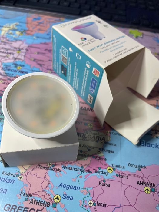 Vand bec smart LED RGB GU10 lumina calda 2700k