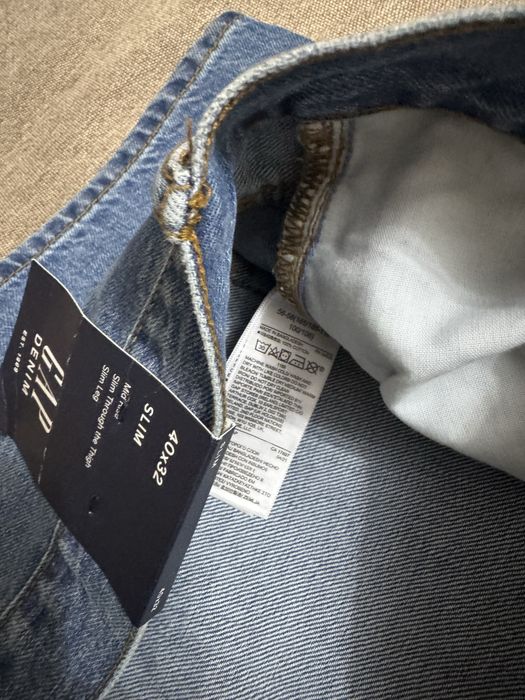 Мужские ( тонкие) летние джинсы GAP ( USA) 40/32 slim