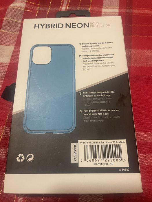 Carcasă/Husă albastră IPHONE 12/13 Pro Max f.rezistentă la impact.
