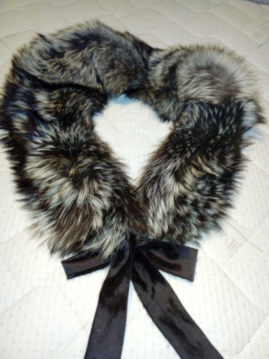 Яка-наметка от сребърна лисица