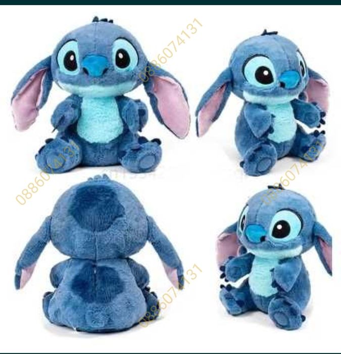 Плюшена Играчка Стич Stitch, Плюшен Стич голям, Лило и Стич