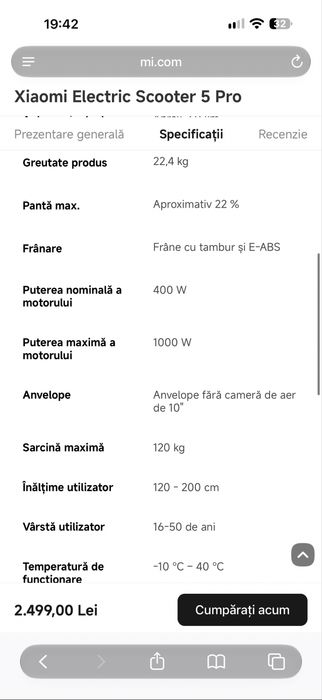 Trotineta Xiaomi 5 PRO