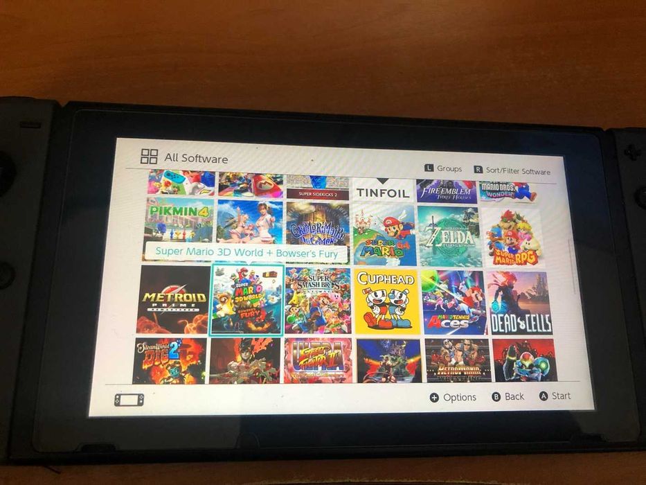 Nintendo Switch - Пълен комплект - Atmоsphere CFW + Про контролер + 256gb SD CARD пълна с игри