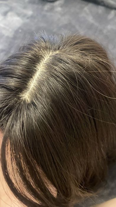 Парик темно коричневый цвет