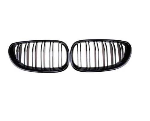 Двойни M3 M бъбреци за BMW E60 E61   - Черен гланц