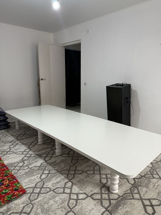 стол, белый, длинный