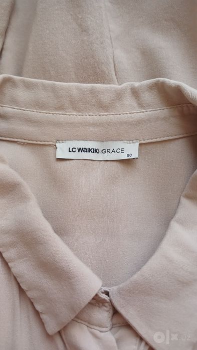 ДО 1 ОКТЯБРЯ! Платье-рубашка LC Waikiki, 5% лён, большой размер