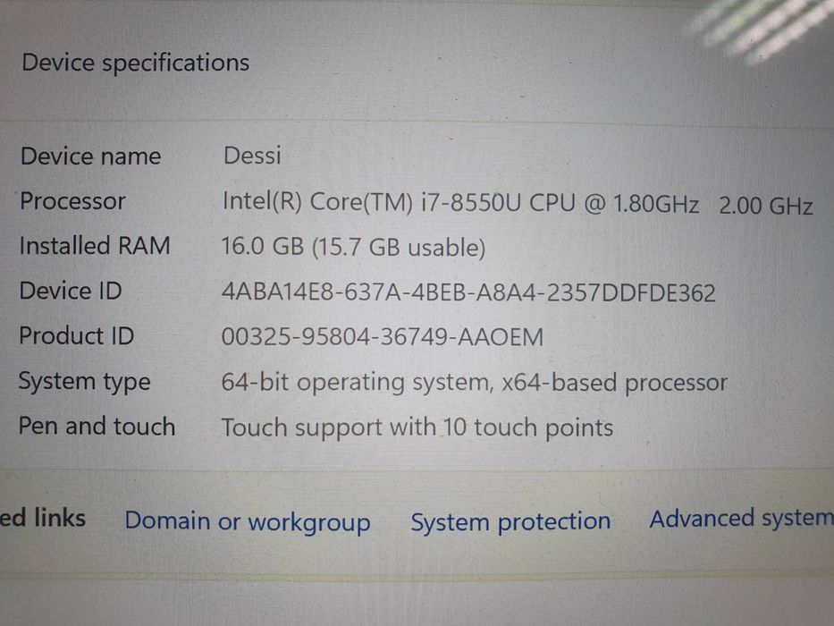 Лаптоп DELL XPS 13 9360