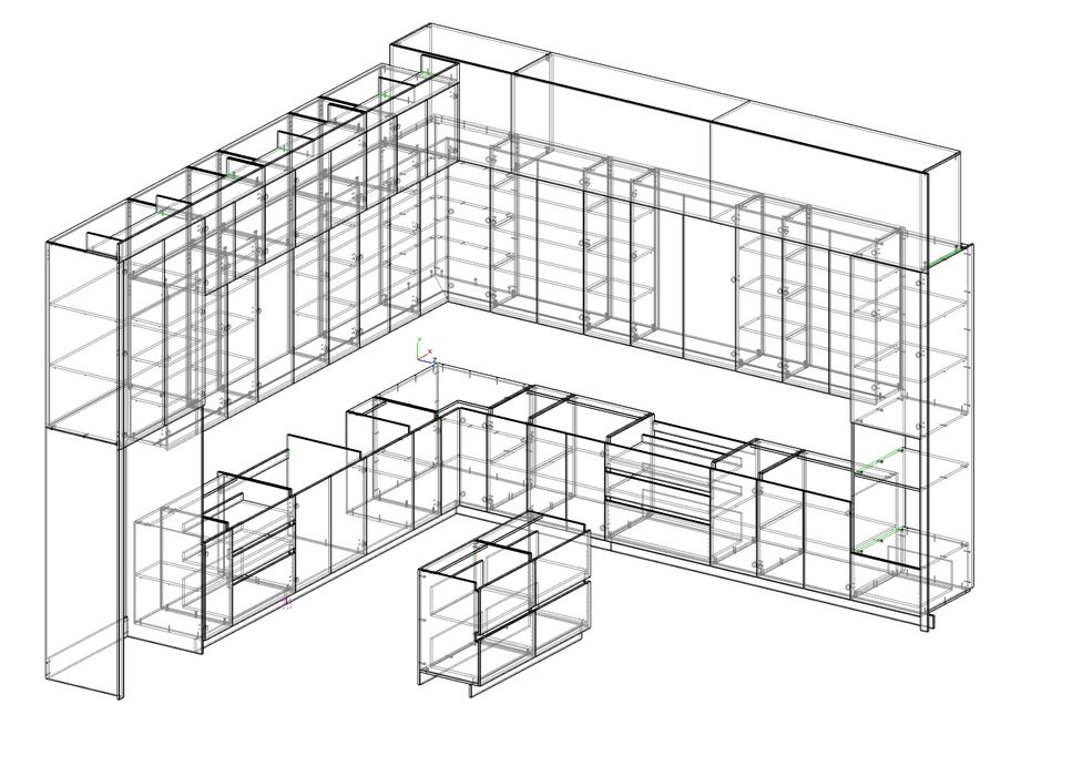 Замер и конструирование мебели под производство. Базис мебельщик.