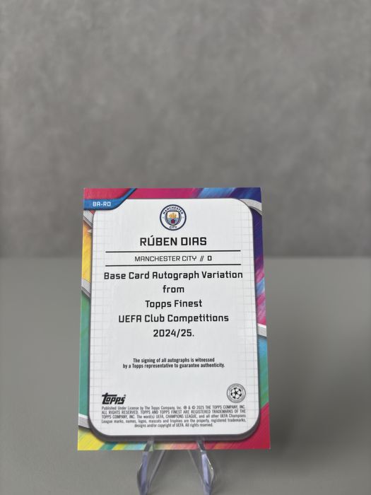 Topps Футболни карти с автограф/номерирани