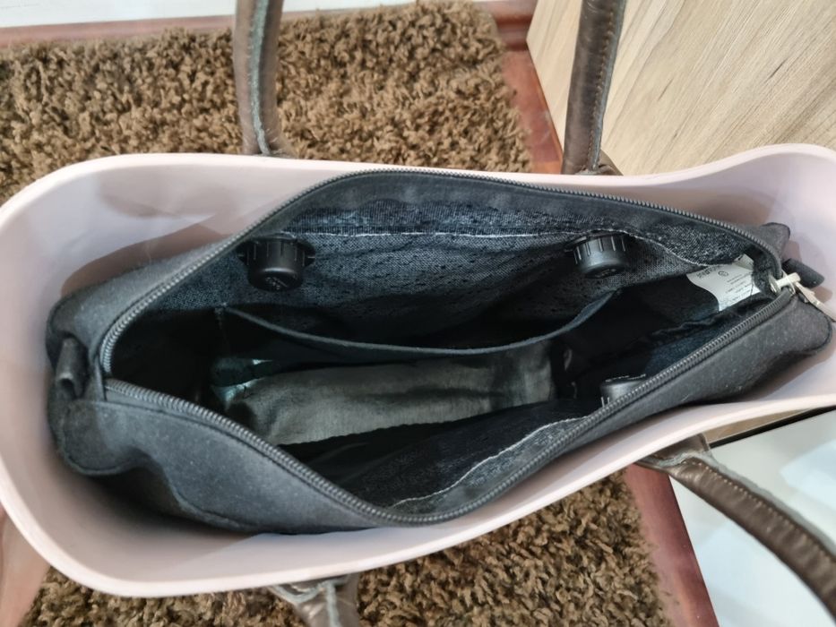 Geanta Obag originale Italia + manere piele