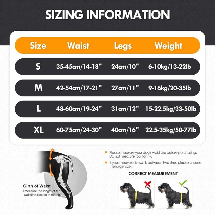 Регулируем колан за повдигане на кучета за задни крака, размери S и М