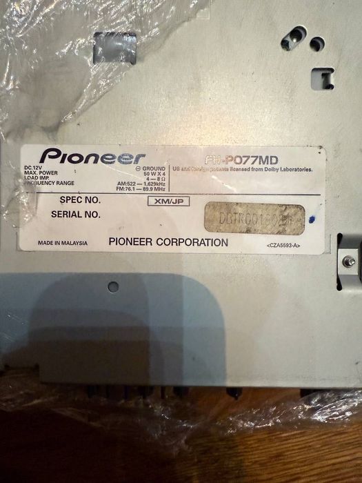 pioneer corrozeria