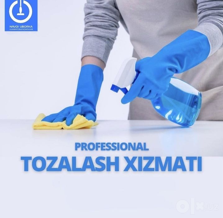 Uy,dom,hovli tozalash xizmati