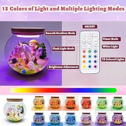 Нов Светещ терариум с еднорог – творчески комплект за момичета Играчка