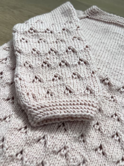 Pulover/Cardigan handmade fetiță 3-4 ani  / jacket roz pastel