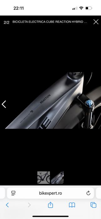 Bicicleta electrica Cube Reaction Pro 2025 S Bosch CX5 100NM bat800wh