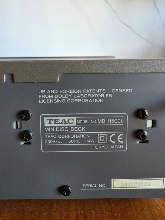 Superb! TEAC MD-H500i MiniDisc Recorder, telecomandă, impecabil ca nou
