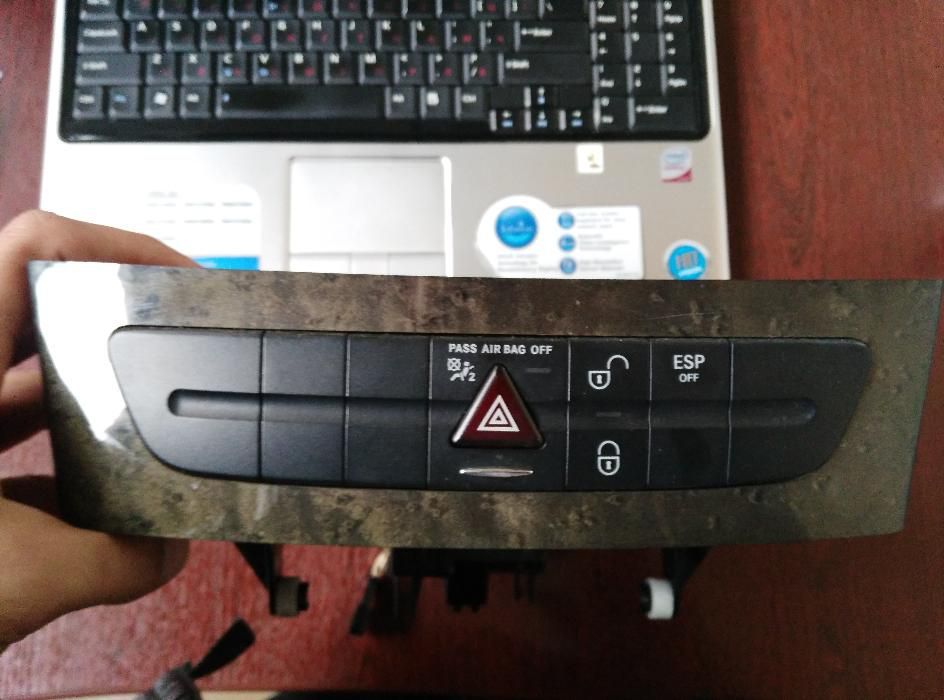 Електрическа жабка Mercedes W211 + копчета ESP + Аварийни + заключване