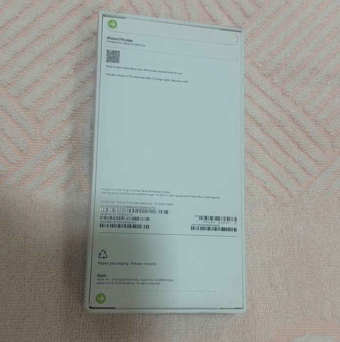 ЧИСТО НОВ iPhone 17 PRO MAX с 1 ТБ памет