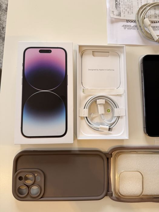 КАТО НОВ! iPhone 14 Pro 256 GB Deep Purple 84% Battery Health