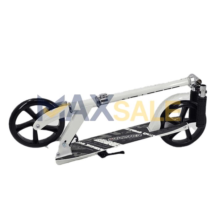 Тротинетка детска сгъваема скутер scooter бяла черна алуминиева