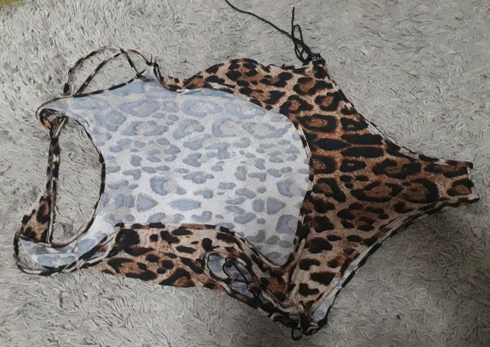 costum de baie leopard animal print XL