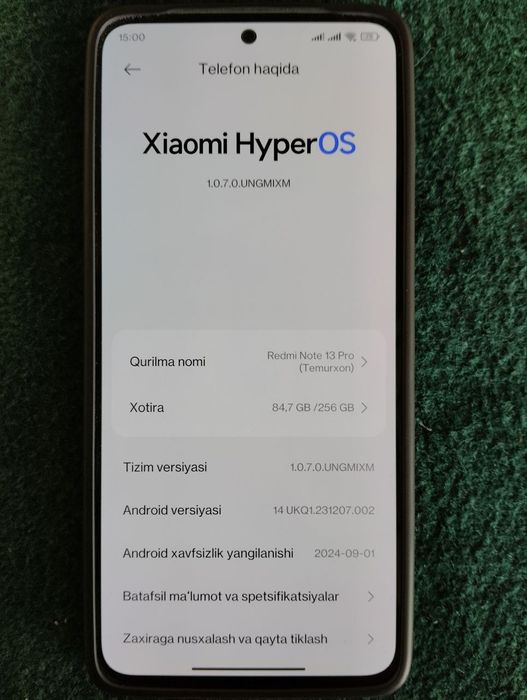 Redmi note 13 (8+8Gb/256Gb)