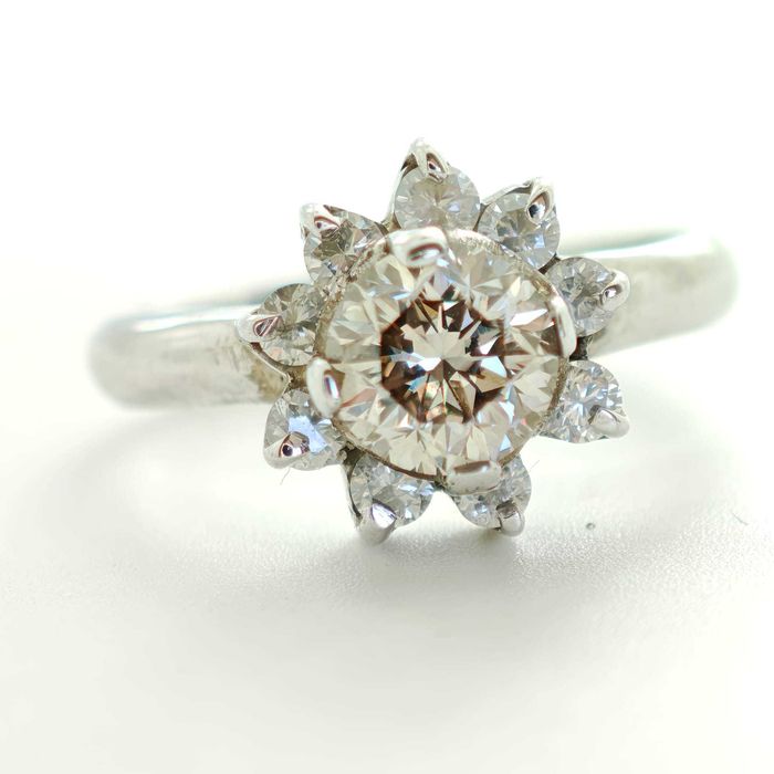 Inel 14k diamante naturale 1.40ct