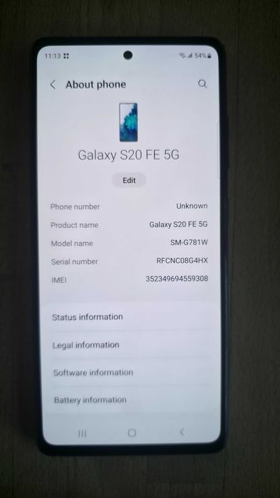 Telefon Samsung S20 FE 5g