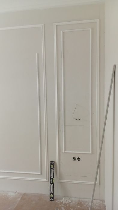 Обои, галтели, шпатлёвка