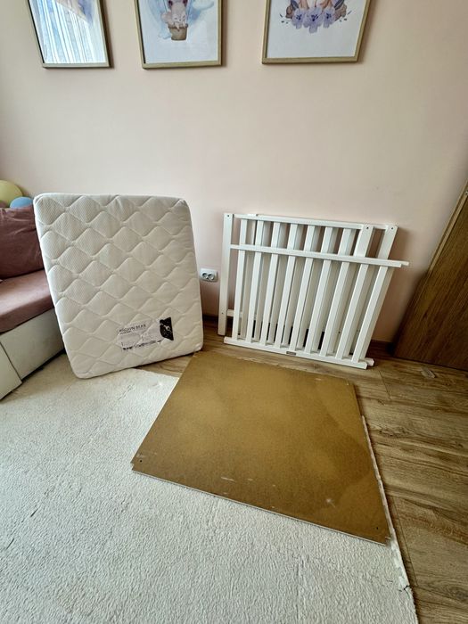 Бебешко дървено легло кошарка Bopita