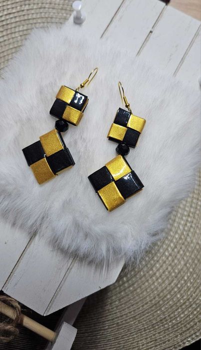 Handmade portofel+ cercei și brățară