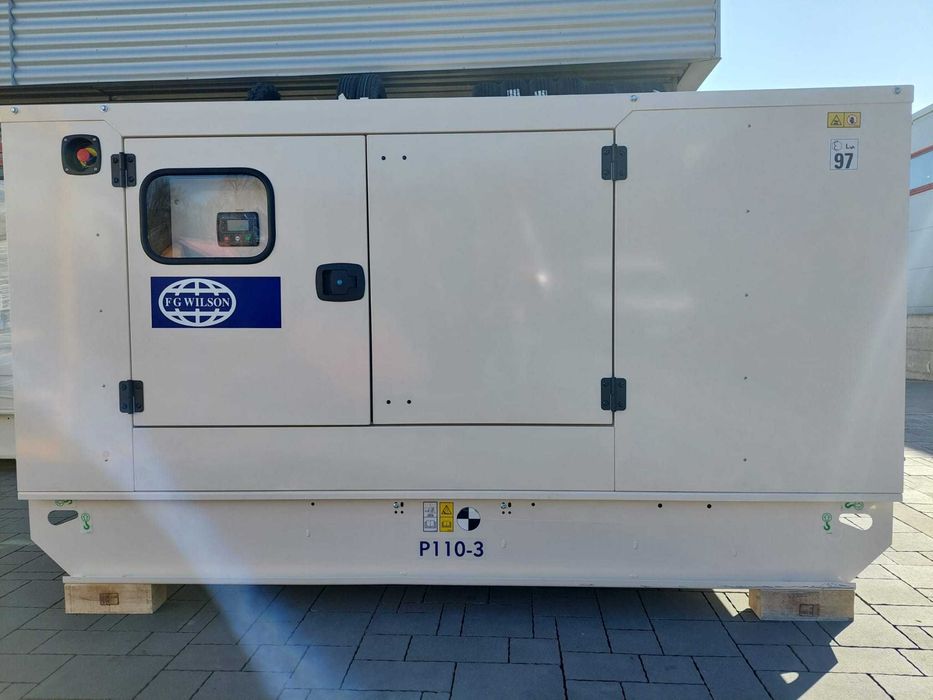 Generator diesel Perkins 33 kVA 50 kVA 65 kVA 88 kVA 110 kVA nou pentru irigatii consum mic uz industrial garantie 24 luni livrare imediata