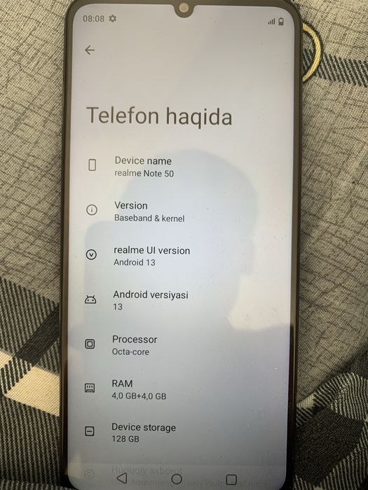 Realmi note 50 yaxshi sastiyanada