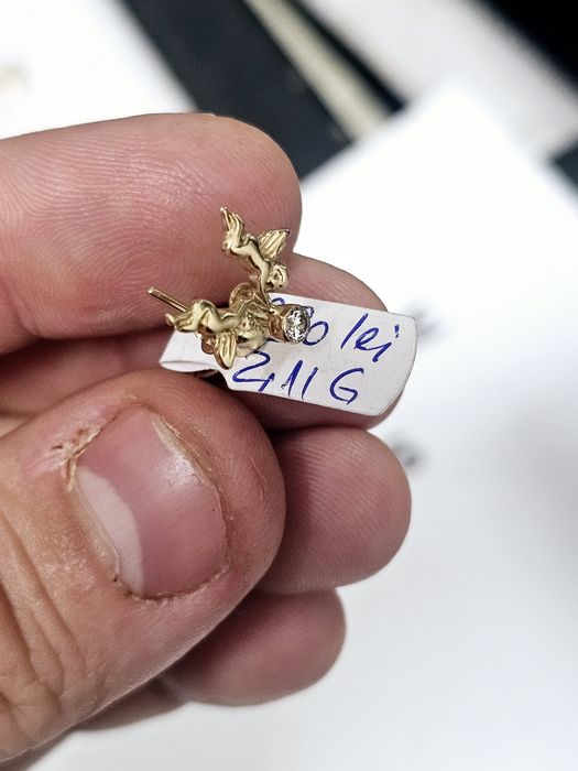 Vand cercei din aur 14 k 2.11 g cod 600