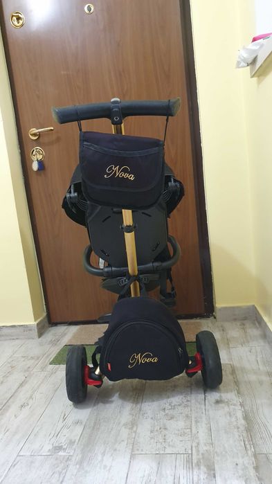 Tricicleta  pliabila ultra QPlay Nova Rubber Gold