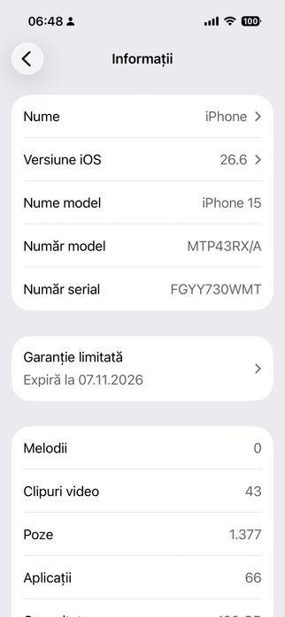 Iphone 15 in garantie