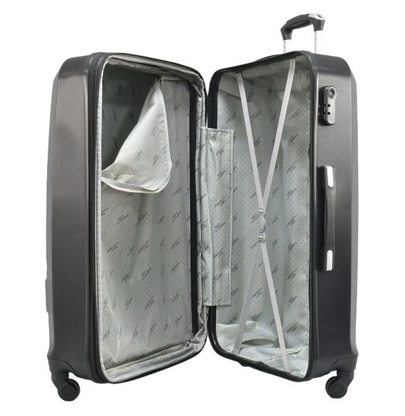 WeTravel пътнически куфар комплект 3бр ABS 4 колела360°+4см Разширение