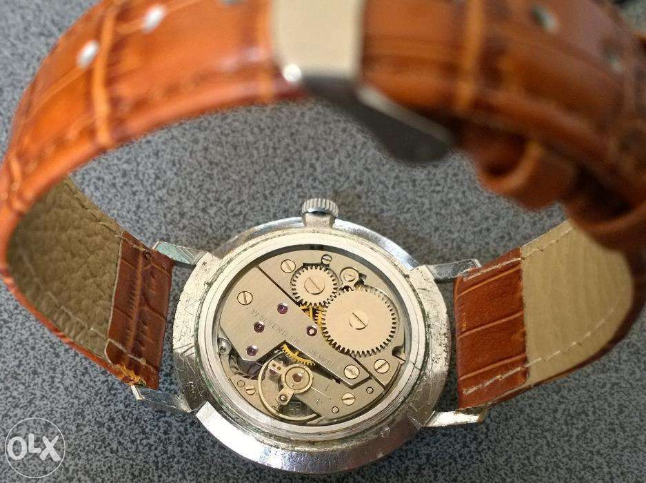 Ceas Doxa Argintiu indicatori aurii 17 Rubini stare fb curea piele