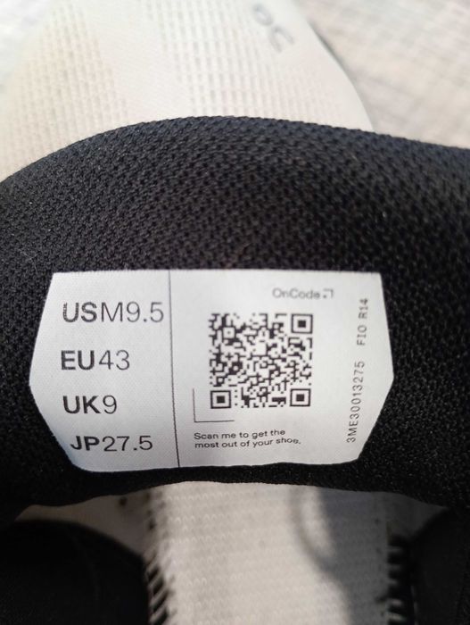 On Cloudfiyer 5 мъжки маратонки за бягане номер 43 стелка 27, 5 см.