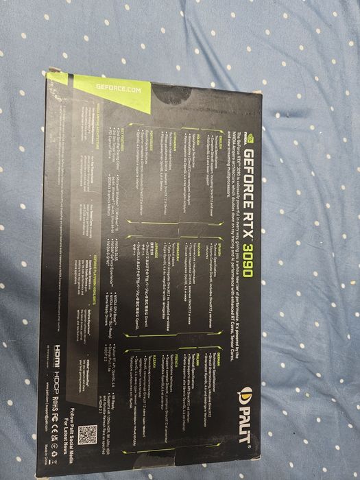 Продам видеокарту Geforce RTX Gamingpro 3090 24GB