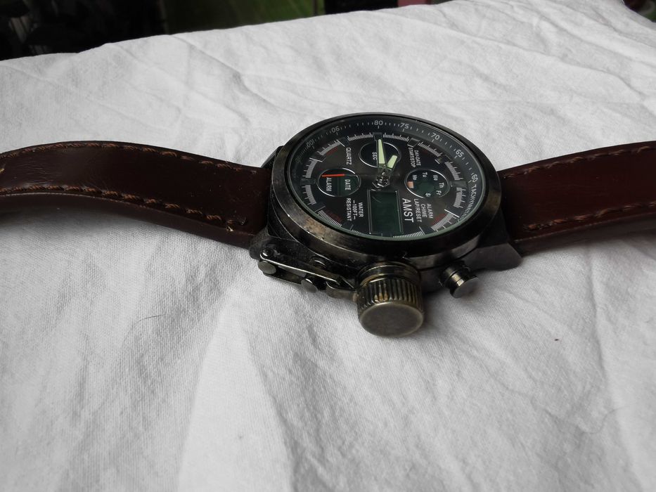 Ceas AMST Water Resistant Model 3003 mecanism digital si analog