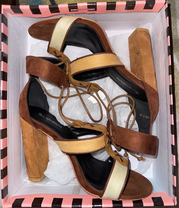 Дамски сандали с ток