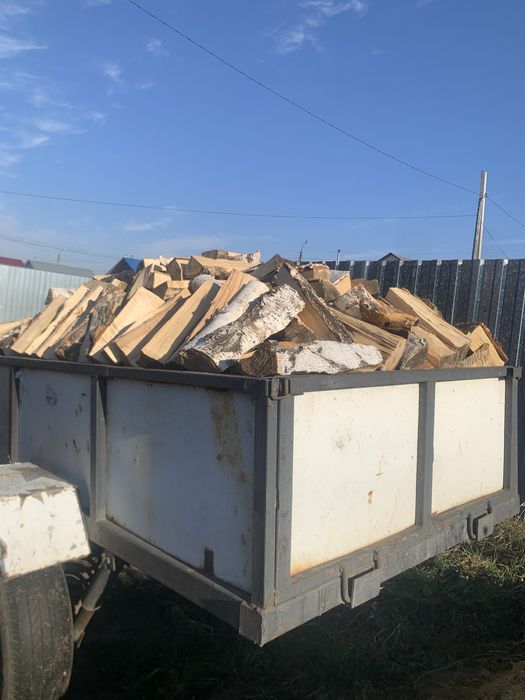 Дрова колытые прицепом