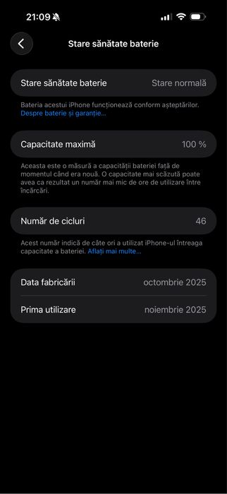 Telefon mobil Apple iPhone 17 Pro Max, 256GB, 5G, Deep Blue