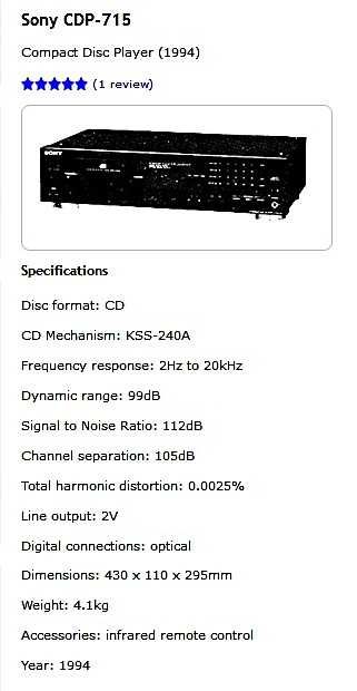 Ceas Casio si CD player Sony CDP-715, culoare negru